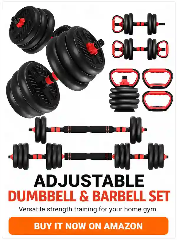 Adjustable Dumbbell and Barbell Set
