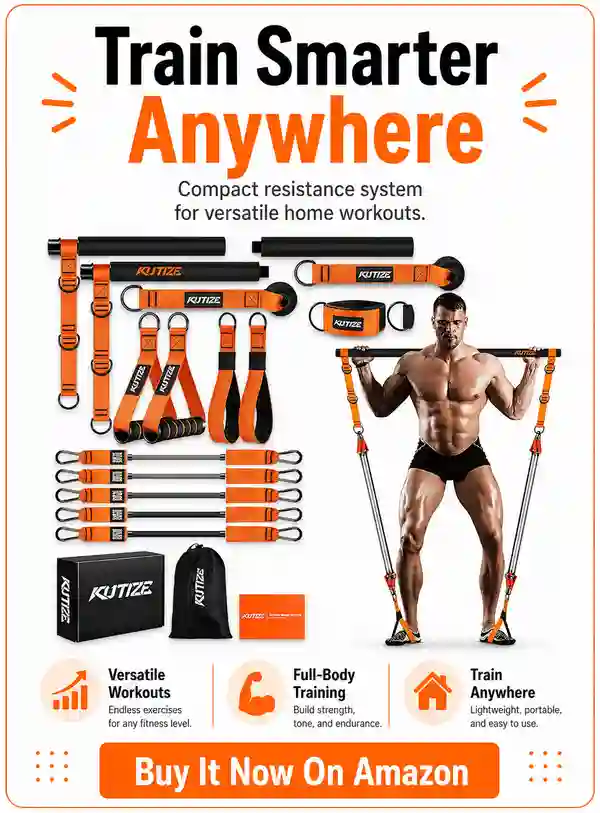 KUTIZE Pilates Bar Resistance Band Kit