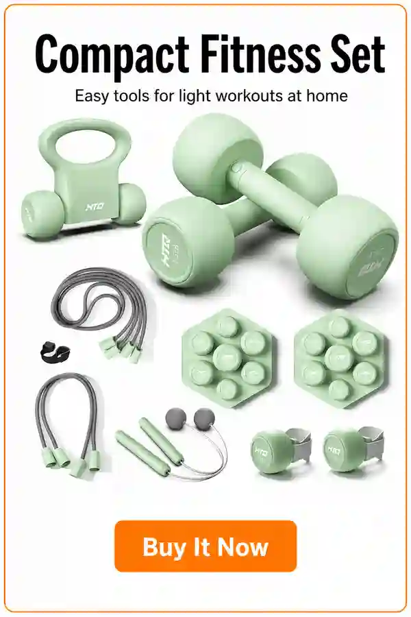 Compact Mint Fitness Set