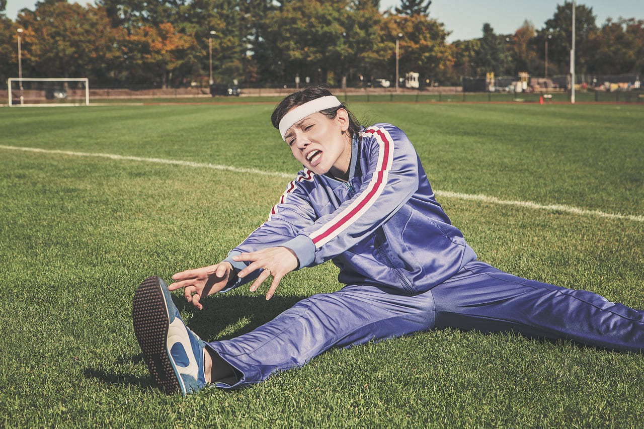 stretching, sports, woman, athlete, fitness, nature, sport, healthy, exercise, workout, young, female, body, lifestyle, training, fit, health, stretch, people, active, girl, adult, person, sportswear, athletic, gym, exercising, physical, sporty, white, pilates, leisure, tracksuit, track and field, shoes, headband, grass, field on First Rep Forward