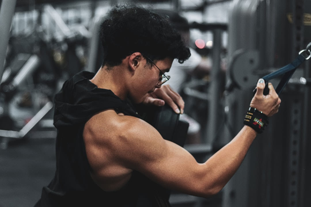 A man working out in a gym on First Rep Forward